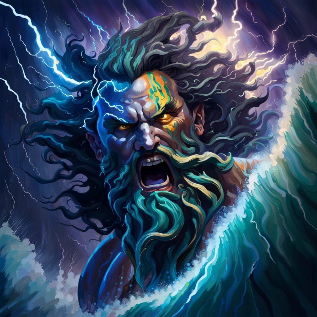 Behold Poseidon - Ai Generated Artwork - Nightcafe Creator