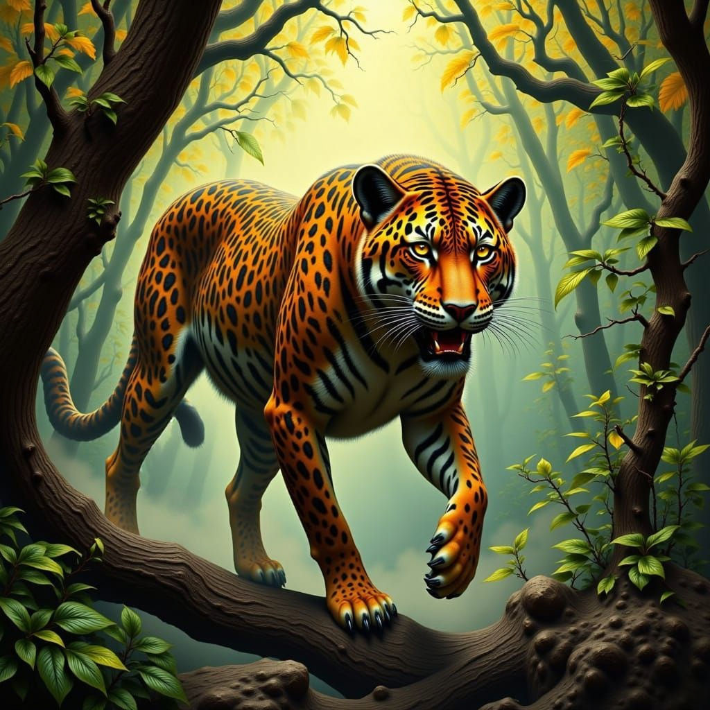 <lora:Canine-Feline:1.0> "Jaguar"