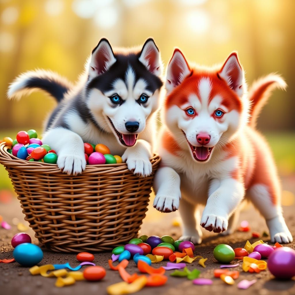 Happy Husky Easter