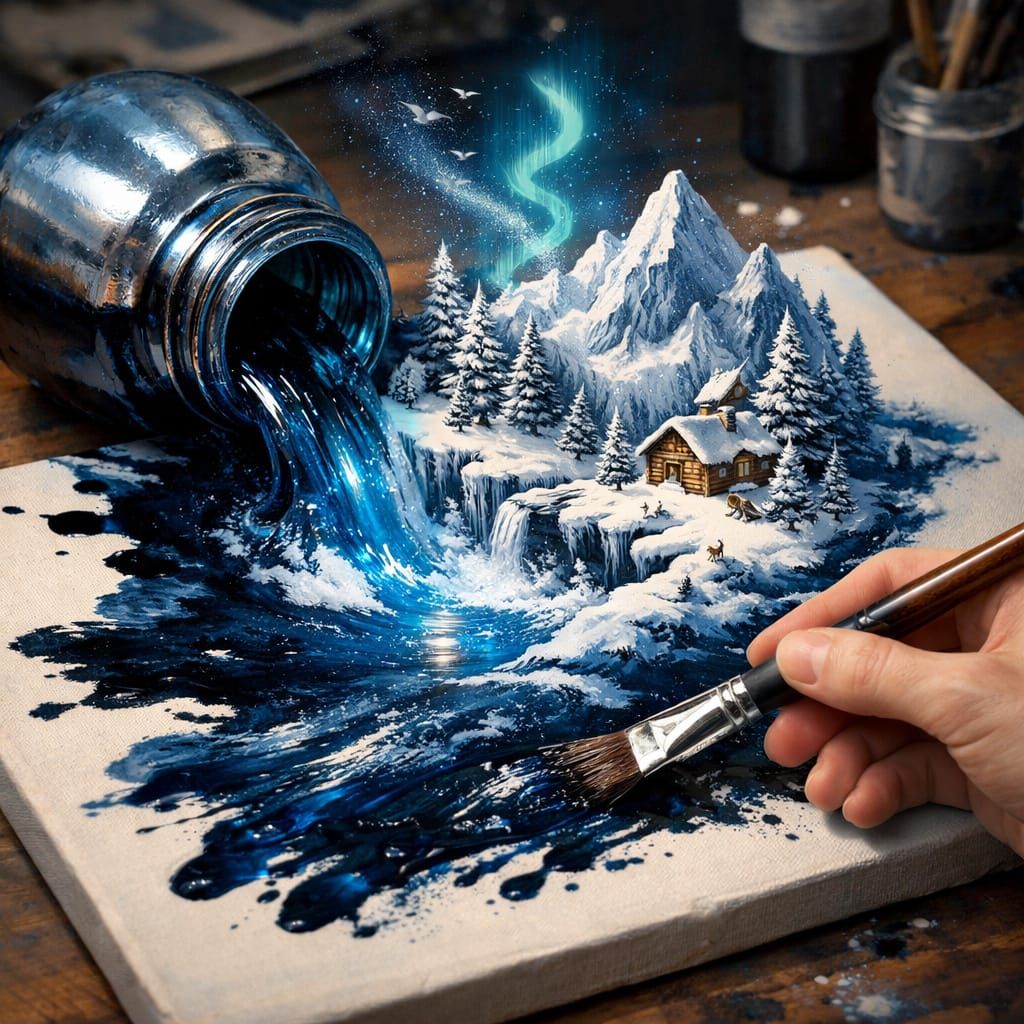 Tintenlandschaft  by @Blue 