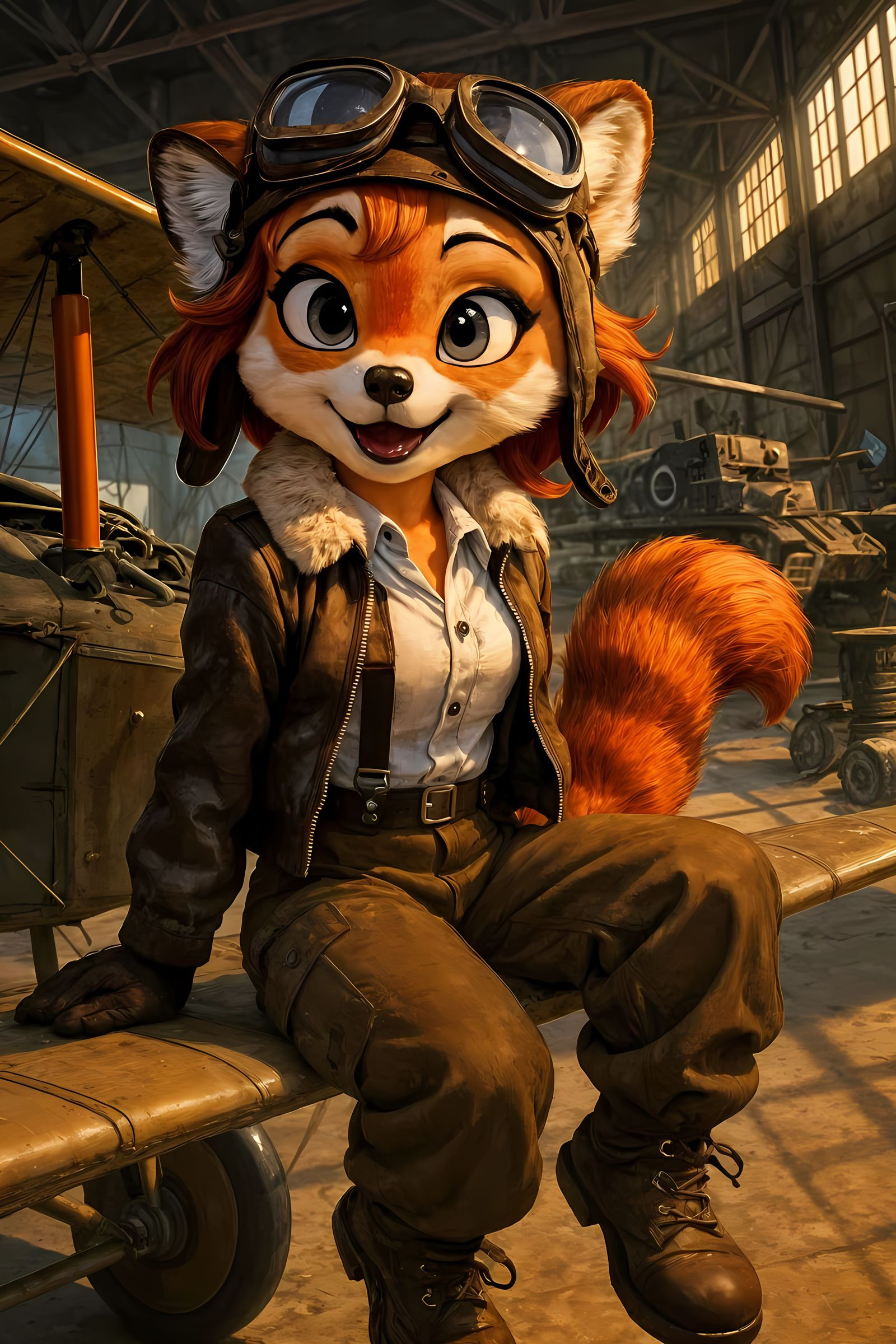 Red (Panda) Baron? (Except she's a good-guy)