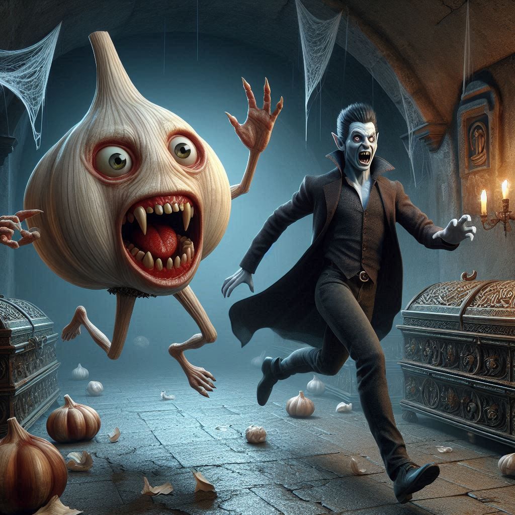 Scary garlic 1