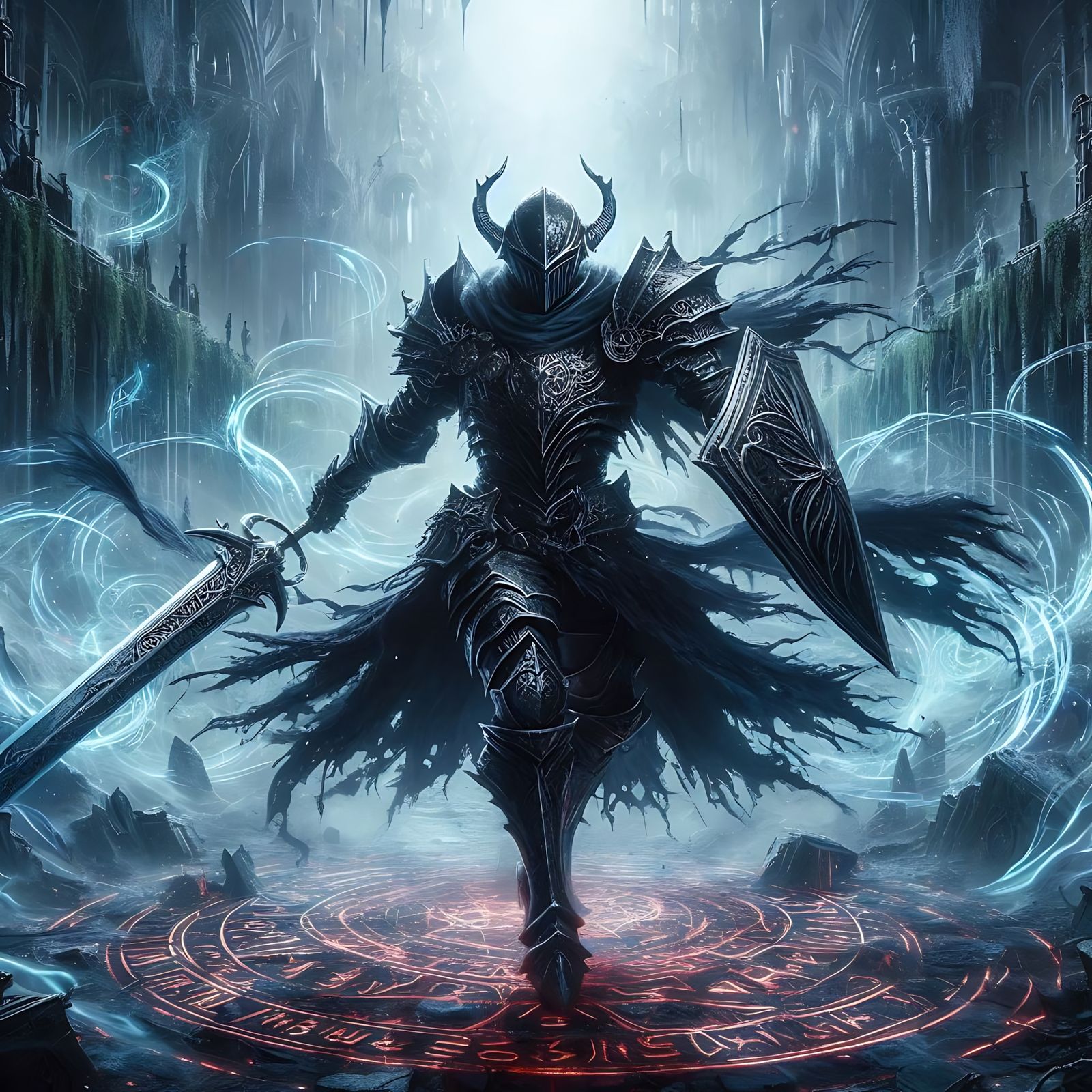 Runic Black Swordsman (Uploaded)