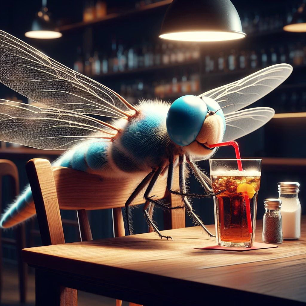 Thirsty Dragonfly