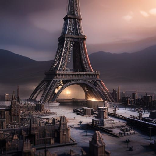 Post-Apocalyptic Eiffel Tower