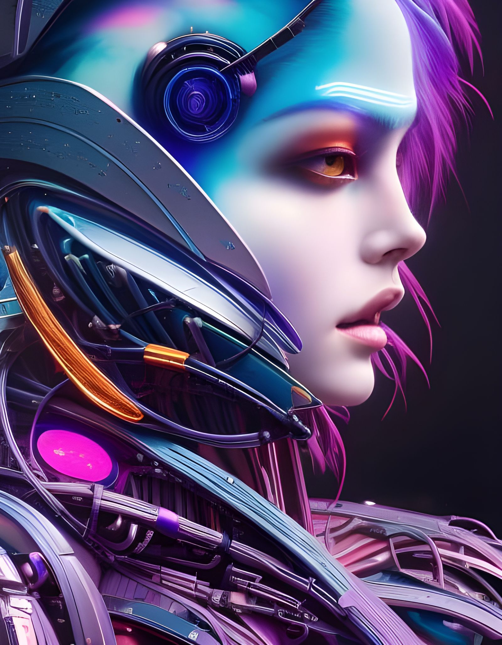 whiskey eyed cyborg - AI Generated Artwork - NightCafe Creator