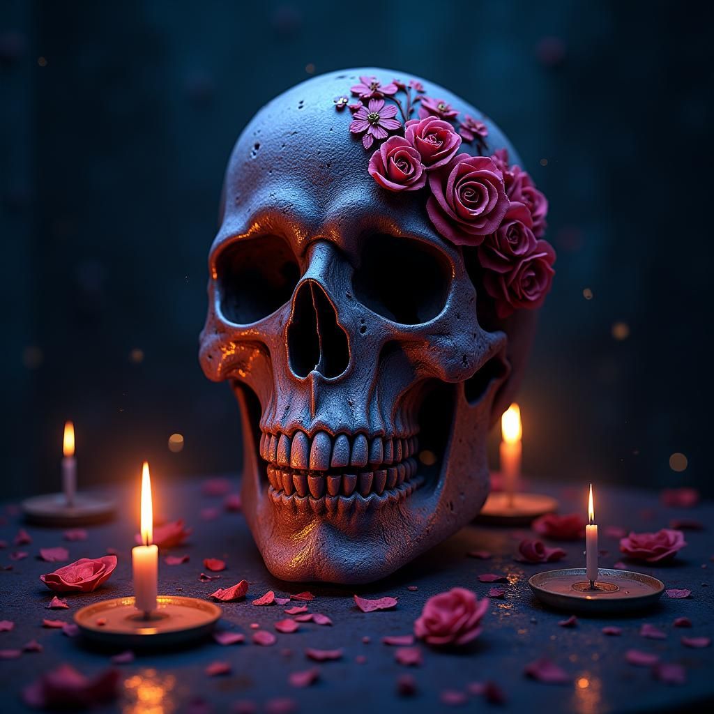 Dark Skull Party AI Generated Artwork NightCafe Creator