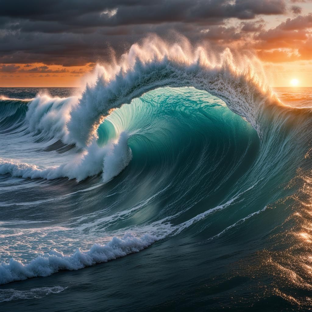 Ocean wave  by @Fuchsia23