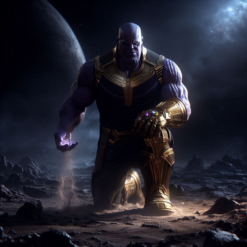 Thanos Returning To His Dying Home Planet Titan