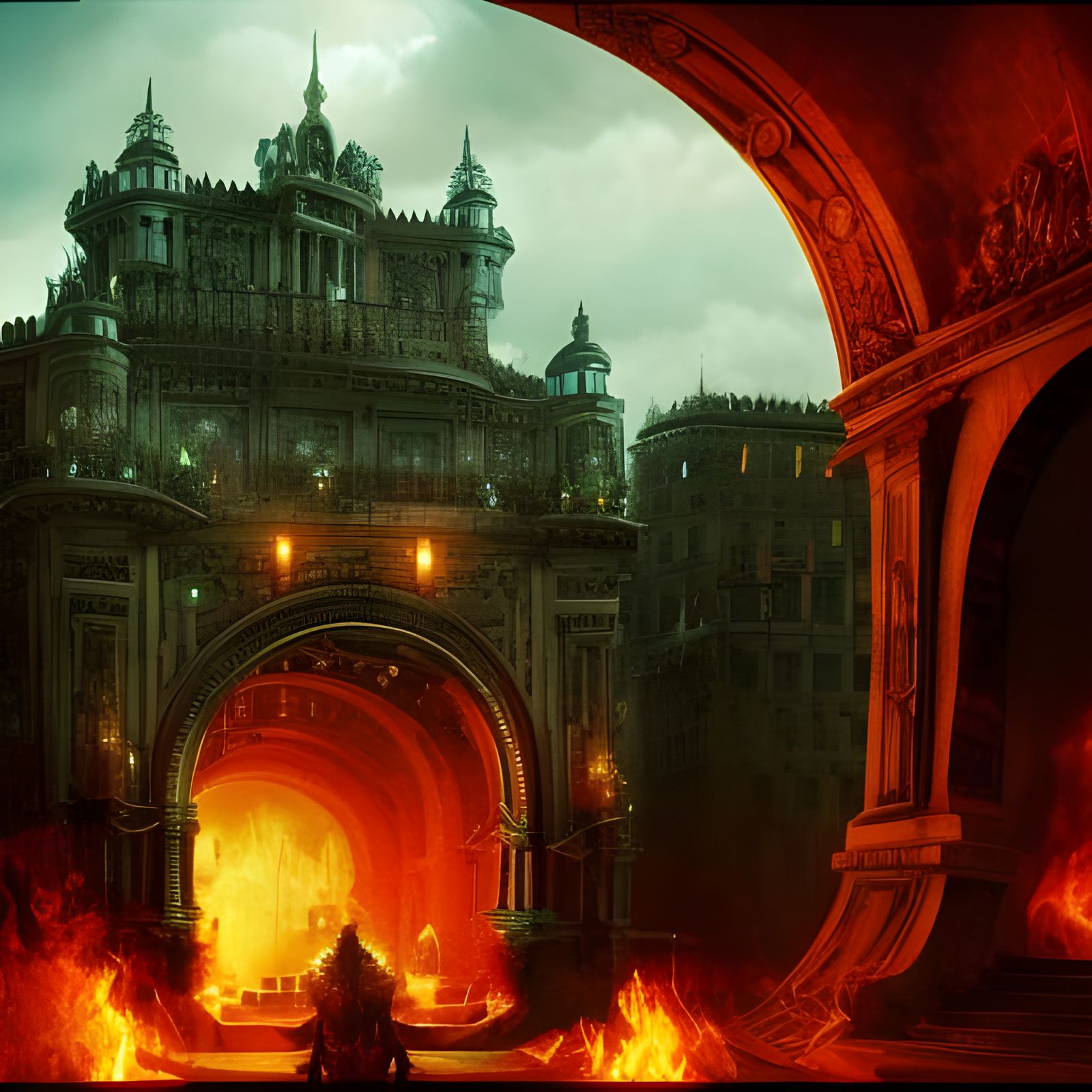 Gates of hell Epic cinematic brilliant stunning intricate me...