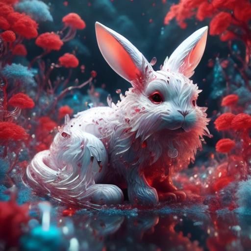 <lora:Crystals:1.0> bunny
red