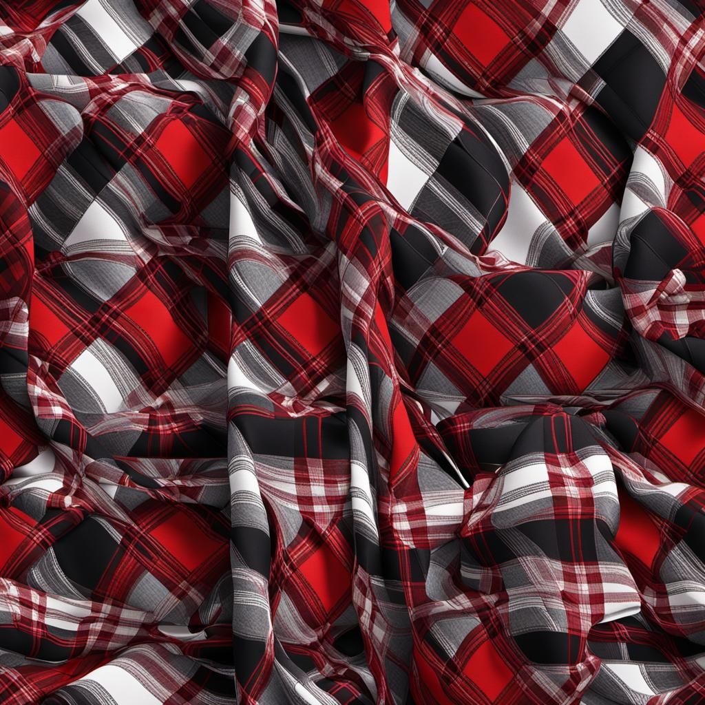 Colors Red, White, and Black. 
Artwork that conveys the text...