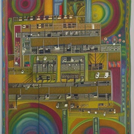 Music Notation AI Generated Artwork NightCafe Creator