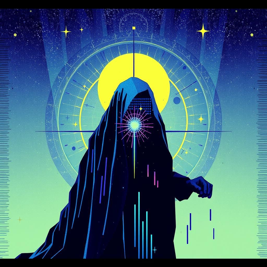 🟦 ℑ𝔫𝔡𝔦𝔤𝔬ℭ𝔬𝔯𝔢 🟦 glitch error, maximalist, constellation, abstract, 👨‍💻 💻 💽, dark side force