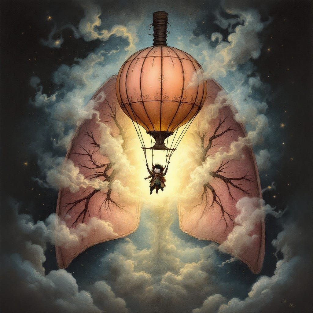 Stop smoking, you're scaring the lung gremlins.