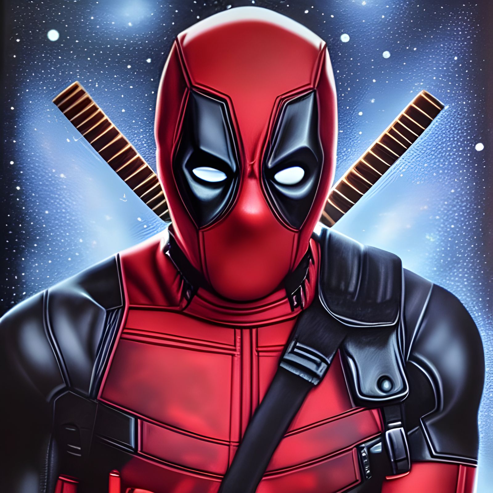 Deadpool hyperdetailed airbrush - AI Generated Artwork - NightCafe Creator