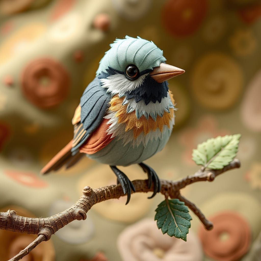 Fabric Bird  by @Magic School Bus Dropout