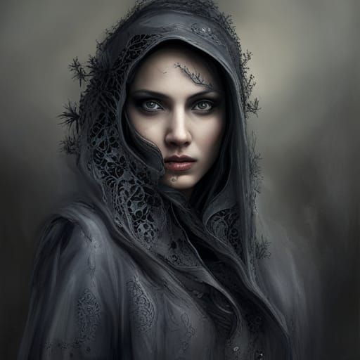 Lady Black - AI Generated Artwork - NightCafe Creator