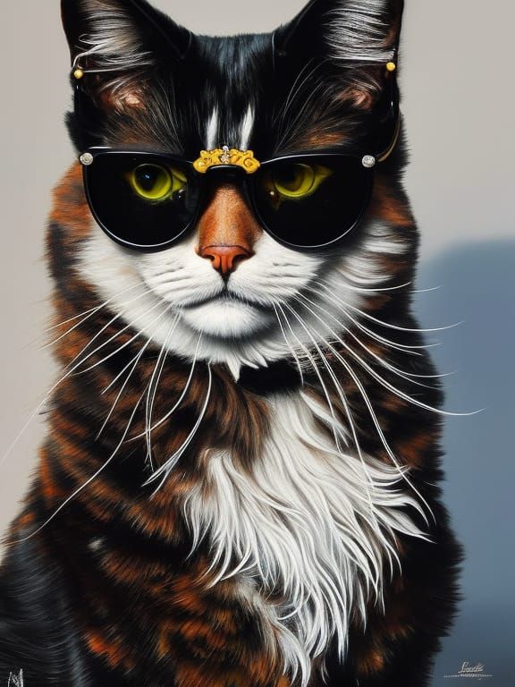 Purrrrrrfect sunglasses model