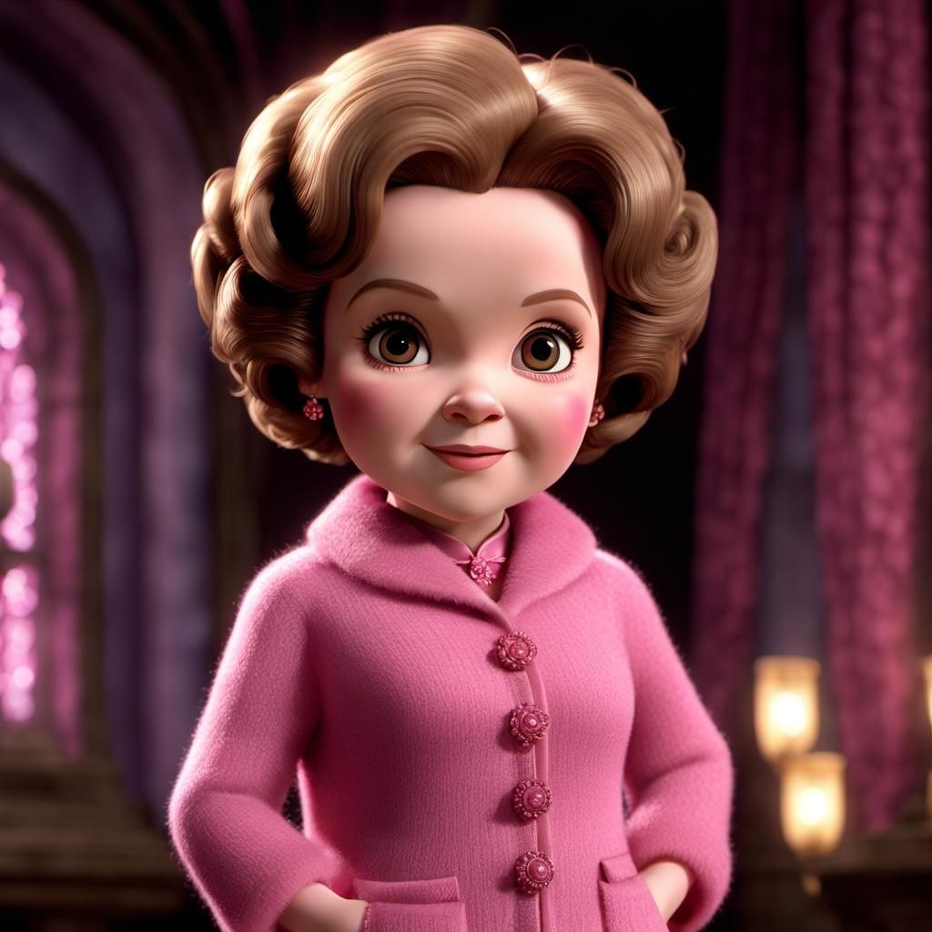 Dolores Umbridge, chibi style - AI Generated Artwork - NightCafe Creator