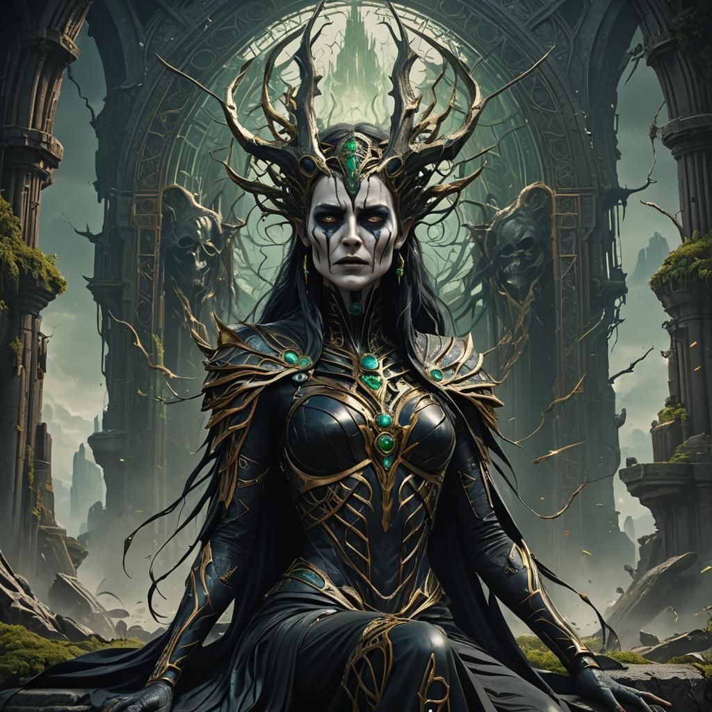 The Goddess of Death Hela depressed terminal draw feature sympathetic ...