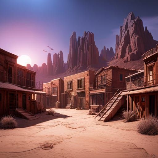 Desert ghost town