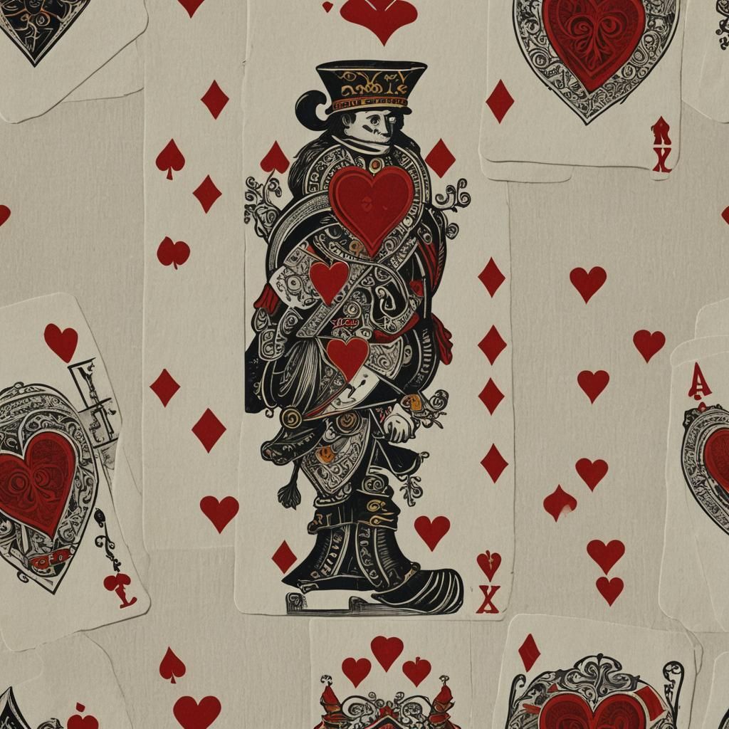 ace of hearts in a gambler's shirtsleeve