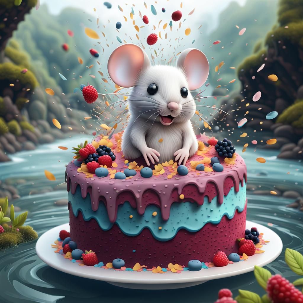 Riverside Celebration. AI Generated Artwork NightCafe Creator