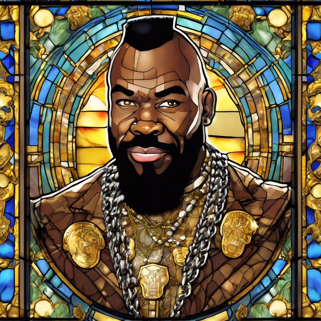 Mr T Stained Glass