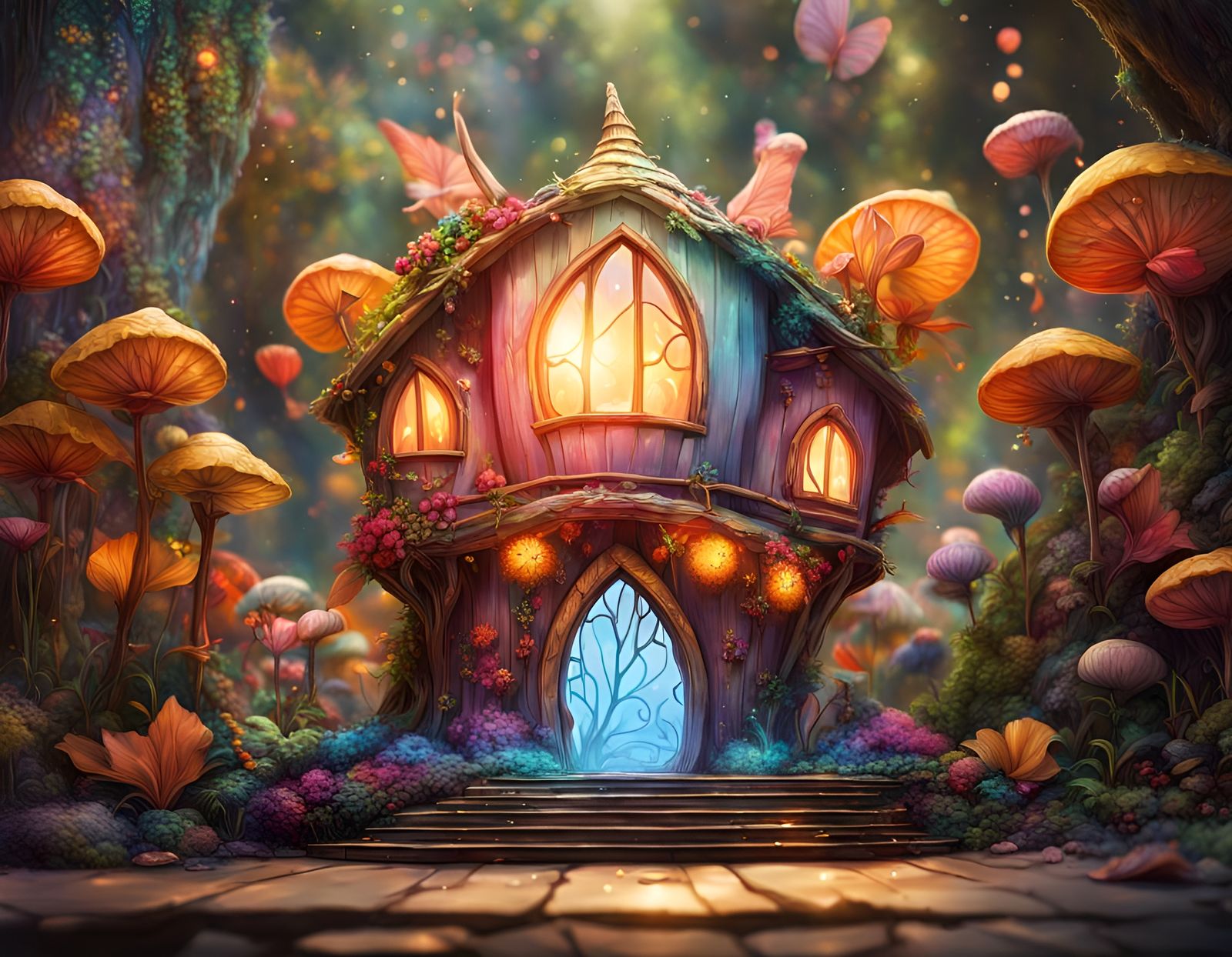 Fantasy fairy house