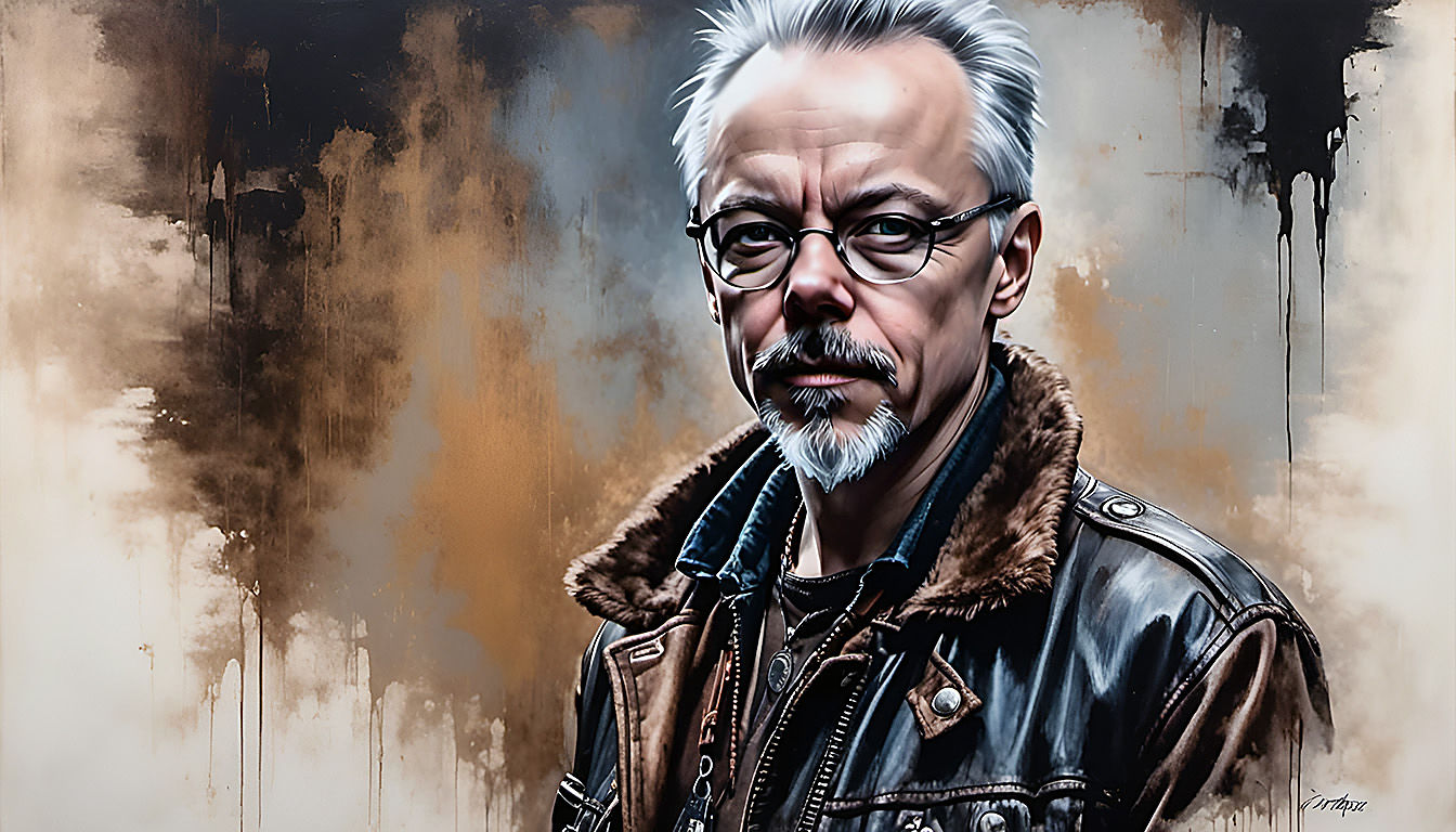 Self portrait (sharpened in Photoshop)