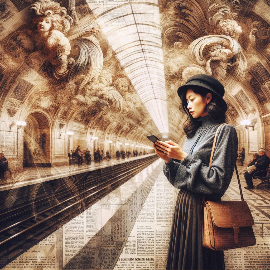 Waiting for the metro