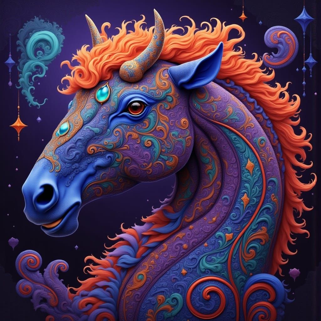 A paisley horse <lora:Paisley Powers II:1.0> 