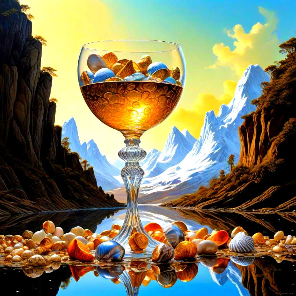 Surrealistic Levitation of Luxurious Treasures in Mid-Air