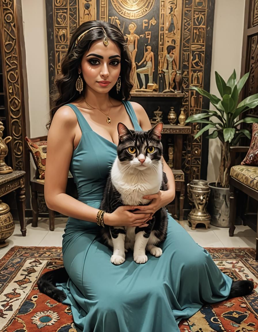 Cute colourful Beautiful Egyptian white woman. big eyes. dar...