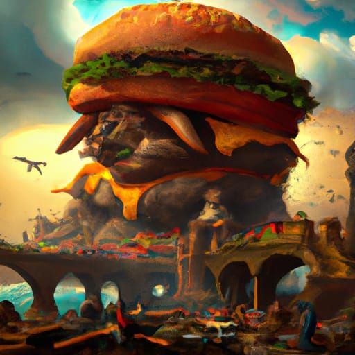Big hamburger