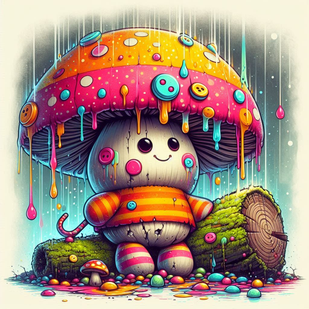 Fluffy mushroom spirit