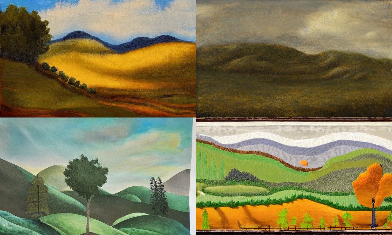 Landscape in the style of Temporary art