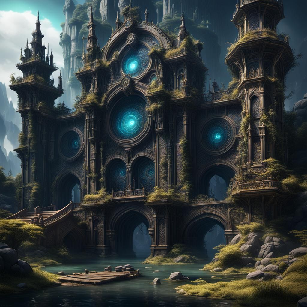 Fantastical Matte Painting in Deep Color