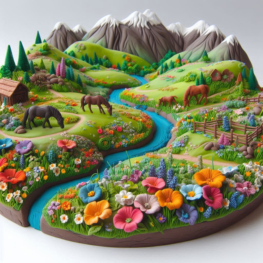 clay landscape.