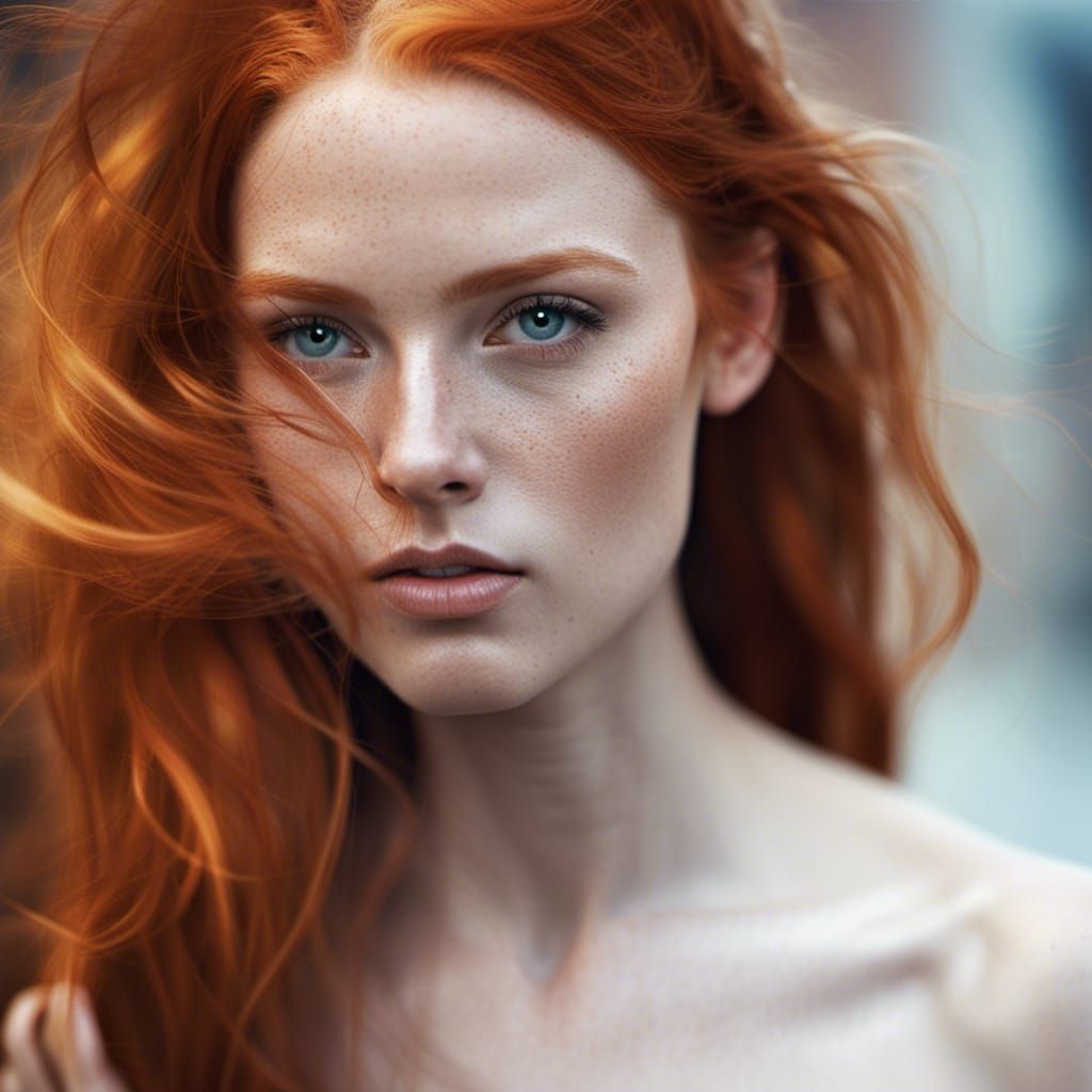 Ginger beauty - AI Generated Artwork - NightCafe Creator