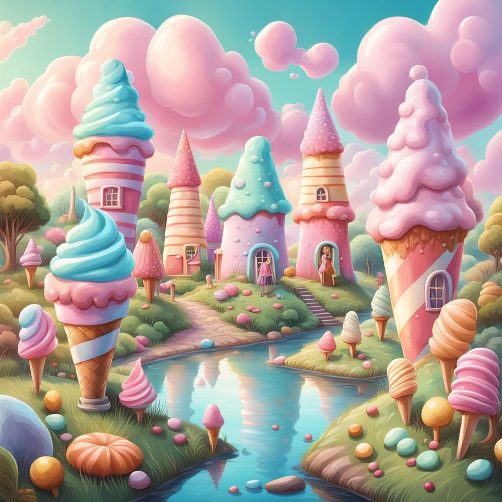 Candytown Suburbs  by @Aulruna