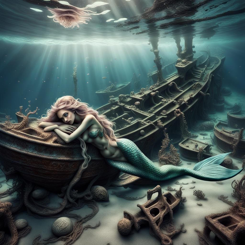 The shocked mermaid