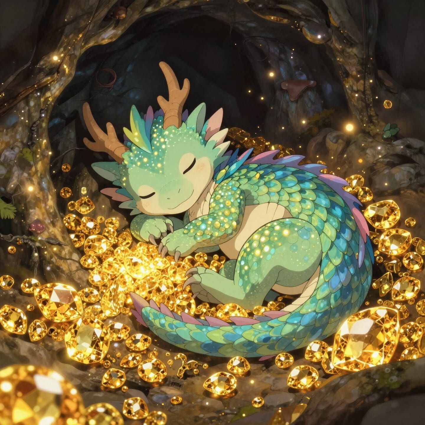 The dragon's gem pile.