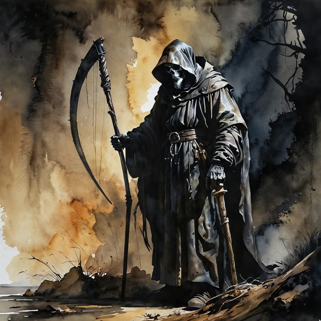 Awaiting Grim Reaper   by @Sherkhal