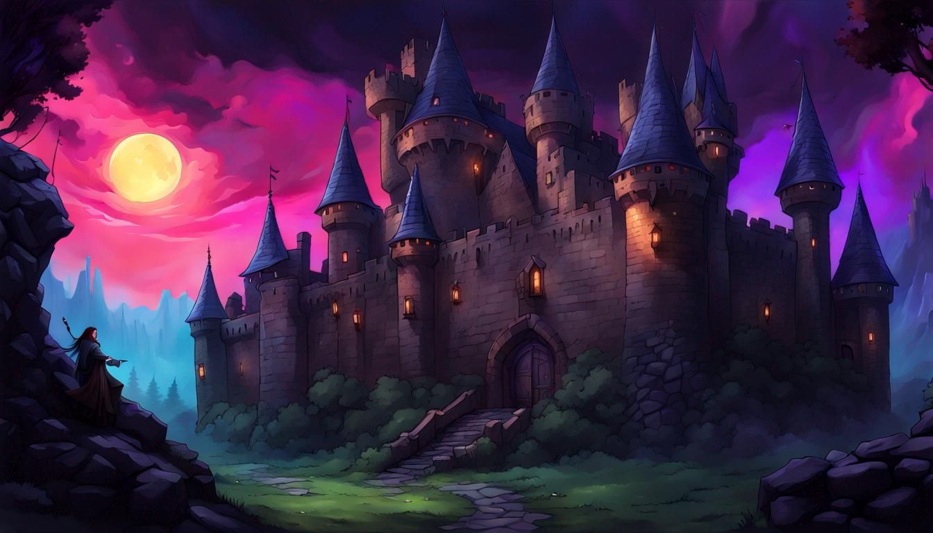 Castle in the night