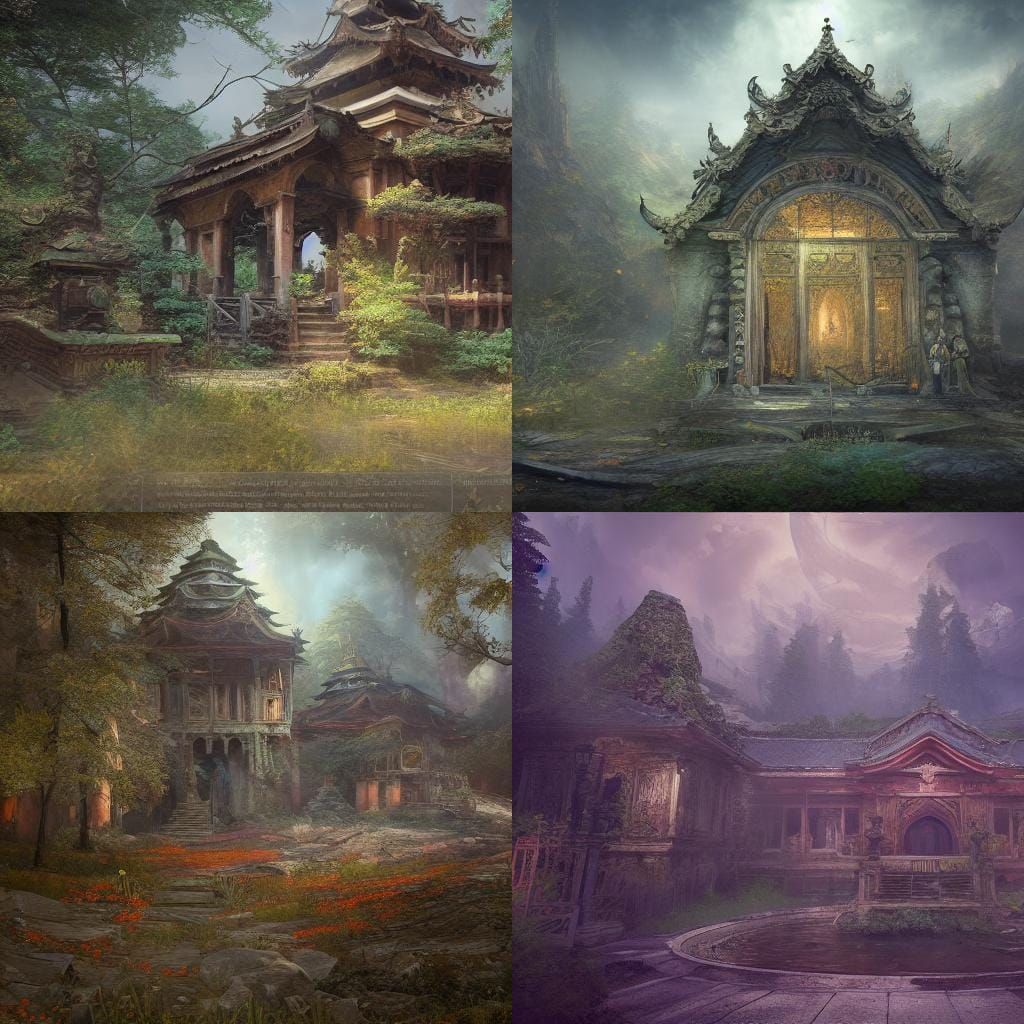 abandoned shrine - AI Generated Artwork - NightCafe Creator