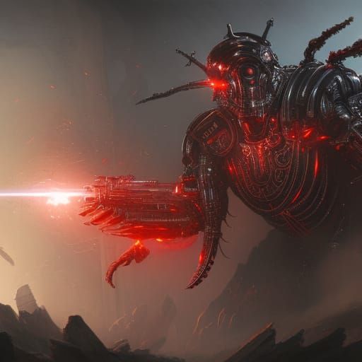 Terminator Alien Hybrid - AI Generated Artwork - NightCafe Creator