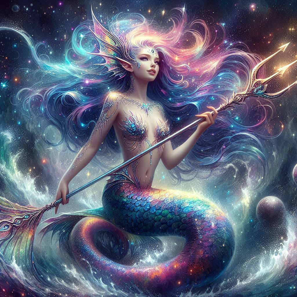Space Mermaid Goddess 🧜🏼‍♀️ ✨️   by @Reesiesodd
