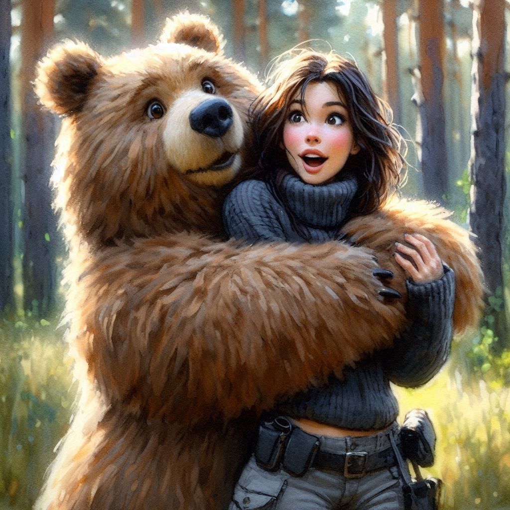 Surprise Bear Hug